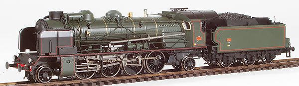 REE Modeles MB-131S - French Steam Locomotive Class 141 of the SNCF MONTLUÇON depot, ACFI water pump, 44 tender, DCC Soun